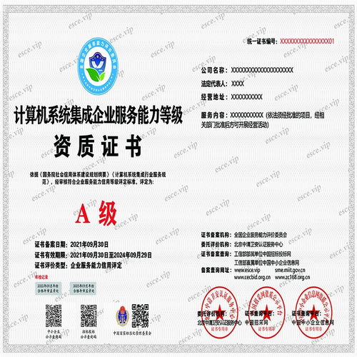 計(jì)算機(jī)系統(tǒng)集成企業(yè)服務(wù)能力等級(jí)資質(zhì)證書(shū)辦理全流程解析